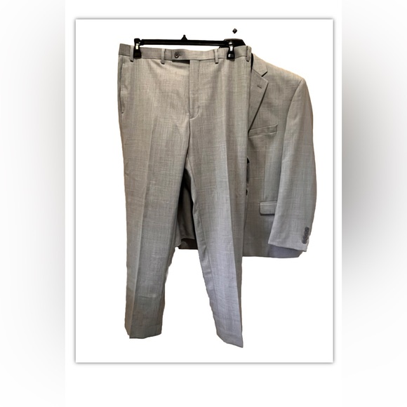 COLLECTION MICHAEL STRAHAN Mens Two Piece Suit Jacket 44S Pant 36Wx32L Gray - Picture 3 of 7